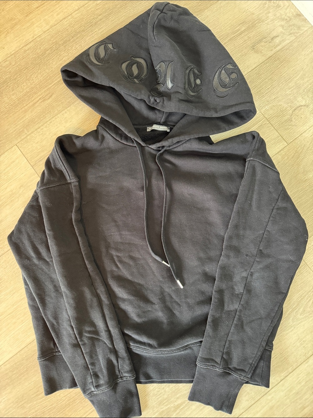 Alexander McQueen Black Women's Logo-Detail Hooded Sweatshirt